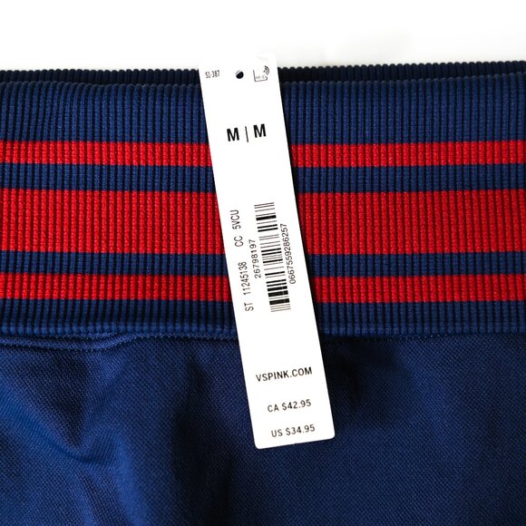 VICTORIA'S SECRET PINK Navy Seamless Flip-It Bike Yoga Workout Shorts - Sz Med - Picture 8 of 11